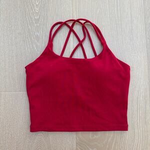 Elite Eleven Tank Top Aura Thin Strap Size S Red